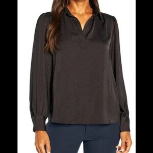 Banana Republic  | Women’s size L  Long Sleeve, Flowy Collared Shirt